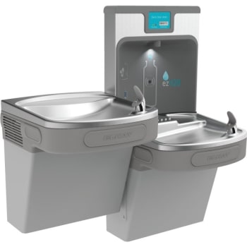 Image for Elkay® Bi-Level Water Cooler With Bottle Filler Light Gray With Filter from HD Supply