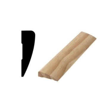 Woodgrain Distribution 327 11/16" X 2-1/4" X 7' Solid Pine Door And Window Casing Package Of 5