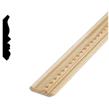 Image for Woodgrain Distribution Decramold 268d 7/16" X 2-3/4" X 8' Pine Crown With Dentil Moulding Package Of 4 from HD Supply