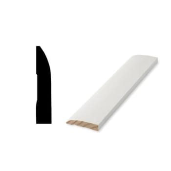 Image for Woodgrain Distribution 726 7/16" X 2-1/4" X 8' Primed Finger-Jointed Base Moulding, Package Of 5 from HD Supply
