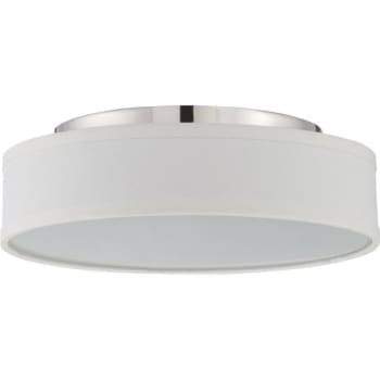 Image for Satco® Heather 18w 1-Light Led Flush Mount Light (Polished Nickel) from HD Supply