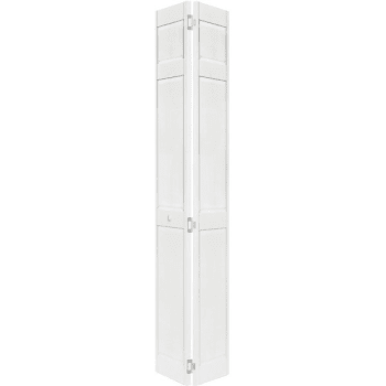 Image for Plantation 28 x 80 x 3 in. Thick 6-Panel PVC Composite Hollow Core Bi-Fold Door (White) from HD Supply