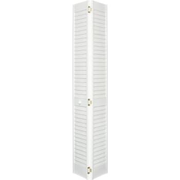 Plantation 28 x 80 in. 2 in. Thick Louver/Louver Solid Wood Core Bi-Fold Door (Primed White)