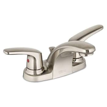 American Standard Colony Pro 2-Handle Centerset Bath Faucet, Metal Drain, Satin