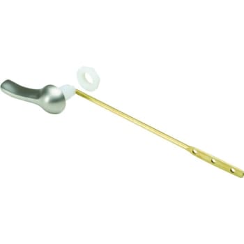 Image for Toilet Tank Lever, Brass-Plated Arm, Brushed Nickel Handle, Package Of 2 from HD Supply