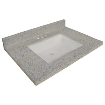 Image for Design House® Wave Cultured Marble Vanity Top 37, Moonscape Grey from HD Supply