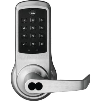 Image for Yale® Nextouch Lockset, Pushbutton Key Pad, No Radio, Chrome Finish, Sfic Interchangable Core from HD Supply