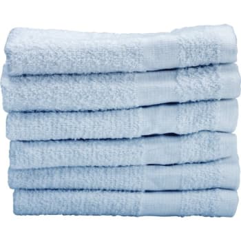 Image for Basic Cotton Plus Wash Cloth Cam 12x12 1 Lb/Dozen Blue Package Of 60 from HD Supply