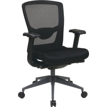 Office Star Products Proline ll Black ProGrid Back, Molded Foam Chair