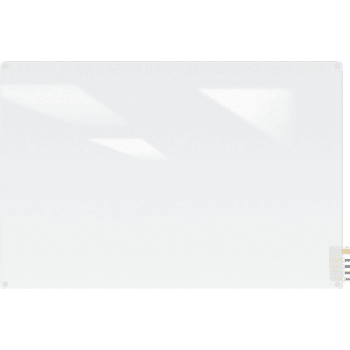 Image for Ghent® Harmony Frosted Glass Whiteboard with Radius Corners, 3'H x 4'W from HD Supply