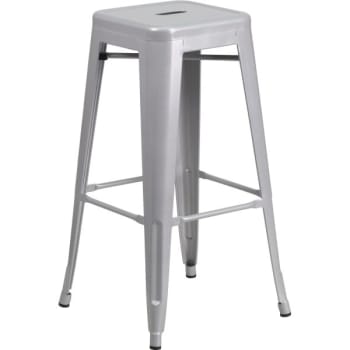 Image for Flash Furniture 30" Backless Silver Metal Bar Stool from HD Supply