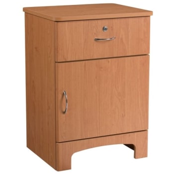 Image for Oslo 1 Door, 1 Drawer Bedside Cabinet Oklahoma Oak from HD Supply