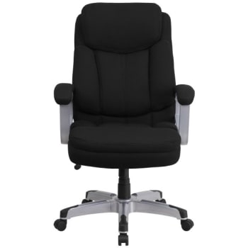 Image for Flash Furniture Big And Tall Black Fabric Chair High Back Design Head Rest 22-1/2" Wide Seat from HD Supply