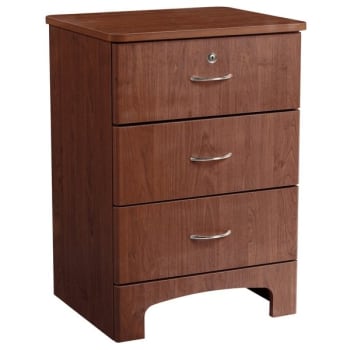 Image for Drive™ Oslo 3-Drawer Bedside Cabinet, 21"w X 18"d X 29.5"h, Mahogany from HD Supply