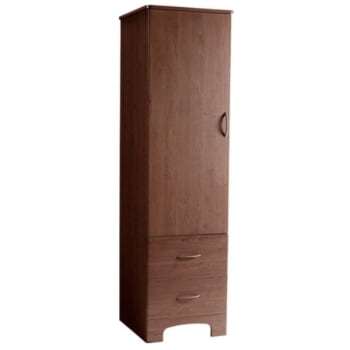 Image for Drive™ Oslo 1-Door/2-Drawer Wardrobe Cabinet, 22"W x 23"D x 78"H, Mahogany from HD Supply