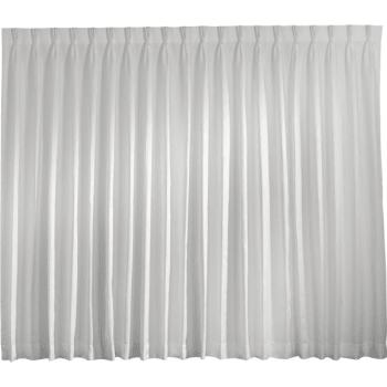Kreative Kamaaina Ready-To-Hang Drapery, 100% Polyester 48 x 63" White
