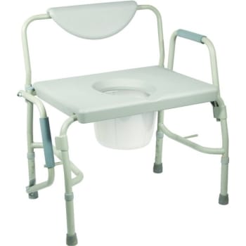 Drive Extra-Wide Bariatric Drop-Arm Toilet Chair
