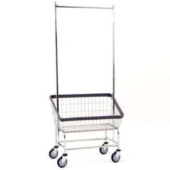 Image for R&B Wire® Wire Front Load Laundry Cart Large Double Pole Rack from HD Supply