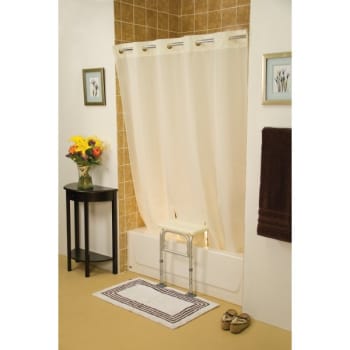 Image for Hookless Transfer Benchbuddy Shower Curtain Simplicity Beige 71wx72"h from HD Supply