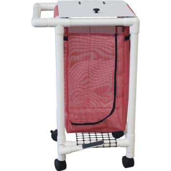 Image for MJM Standard Single Hamper With Foot Pedal Mauve Mesh from HD Supply