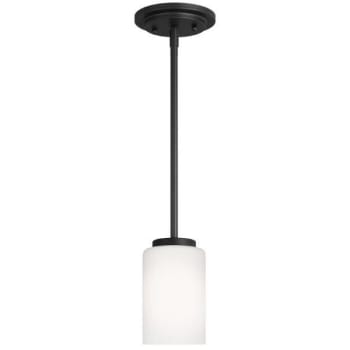 Image for Sea Gull Lighting® Oslo One Light Mini-Pendant Midnight Black from HD Supply