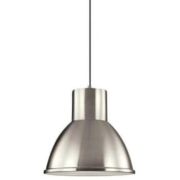 Image for Sea Gull Lighting® Division Street One Light Pendant Brushed Nickel from HD Supply