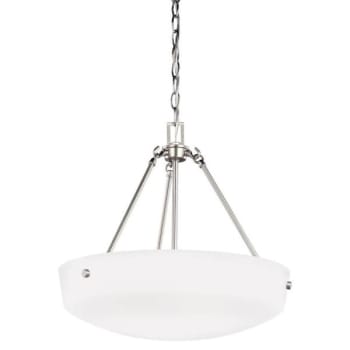 Image for Sea Gull Lighting® Kerrville Three Light Pendant Brushed Nickel from HD Supply