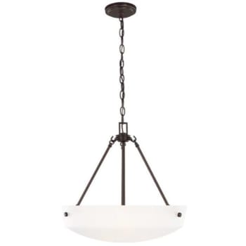 Image for Sea Gull Lighting® Kerrville 19 in. 3-Light LED Pendant Fixture (Bronze) from HD Supply