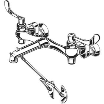 American Standard® Service Sink Faucet, 2.2 Gpm, 8" Center, 0.75" Outlet Hose