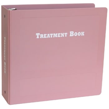 Omnimed Treatment Book Binder 2-1/2"w Mauve