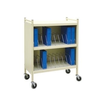 Image for Omnimed Large Vertical Cabinet Rack 3 Shelves 20 Binder Capacity Beige from HD Supply