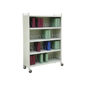 Image for Omnimed Big Beam Vertical Cabinet Rack 5 Shelves 48 Chart Capacity Beige from HD Supply