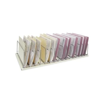 Image for Omnimed Table Top Storage Rack 16 Chart Capacity Beige from HD Supply
