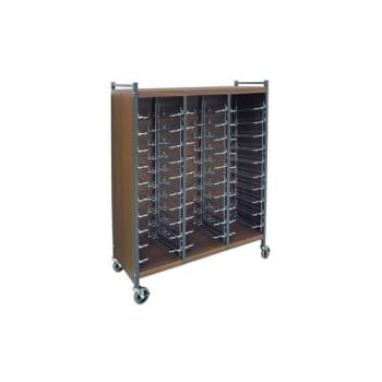 Image for Omnimed Big Beam Horizontal Cabinet Rack, 3 Sections, 24 Chart Capacity, Beige from HD Supply