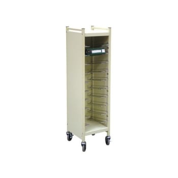 Image for Omnimed Big Beam Horizontal Cabinet Rack 8 Chart Capacity Beige from HD Supply