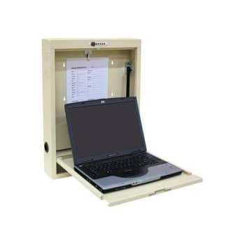 Image for Omnimed Laptop Wall Desk With Combination Lock Beige from HD Supply