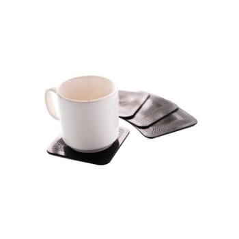 Image for Dycem Non-Slip Coasters Black Set Of 4 from HD Supply