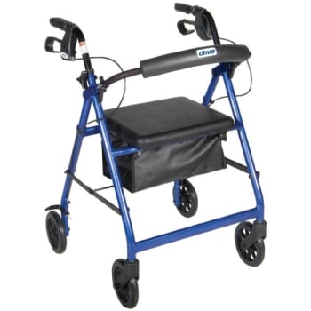 Image for Drive Medical Design® Rollator,6in4whl.alum.paddedst,blue from HD Supply