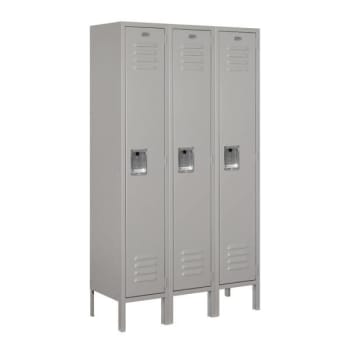 Salsbury Industries® Gray-Standard Metal Locker 5 Feet High X 12 Inches