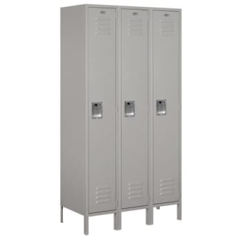 Salsbury Industries® Gray-Single Tier Standard Metal Locker-6 Feet X 18 Inches