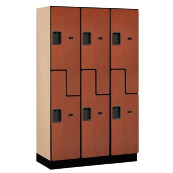 Image for Salsbury Industries® Cherry-Double Tier S Style-Wood Locker 6 Feet X 18 Inches from HD Supply