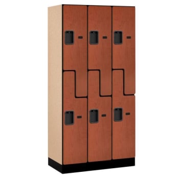 Salsbury Industries® Cherry-S Style-Wood Locker 6 Feet X 18 Inches