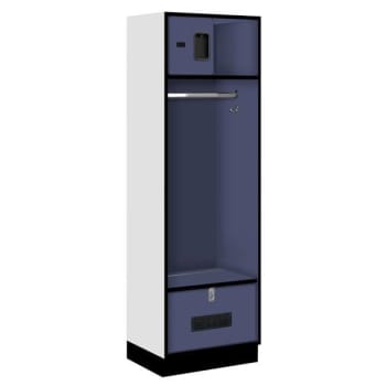Salsbury Industries® Blue Designer Wood Open Access Locker 6 Feet X 18 Inches
