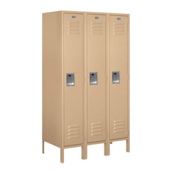 Image for Salsbury Industries® Tan-Single Tier Standard Metal Locker 5 Feet X 18 Inches from HD Supply