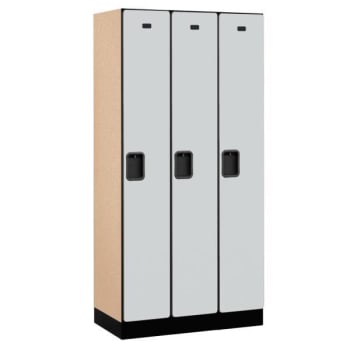Image for Salsbury Industries® Gray- Single Tier Designer Wood Locker 6 Feet X 18 Inches from HD Supply