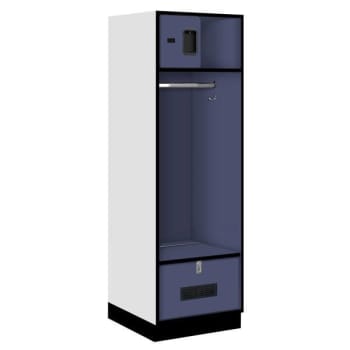 Salsbury Industries® Blue 24 Inch Wide Designer Wood Open Access Locker