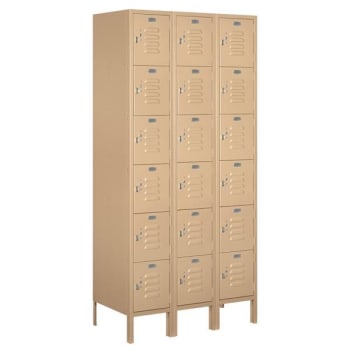 Image for Salsbury Industries® 6 Ft. X 18 In. 6-Tier Box Locker (Tan) from HD Supply