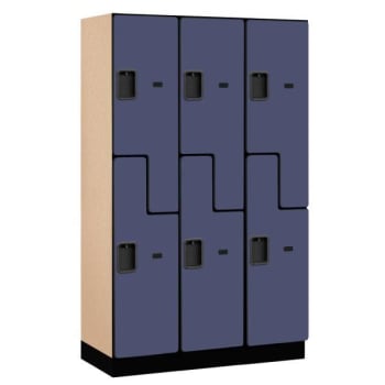 Image for Salsbury Industries® Blue Double Tier S Style-Wood Locker 6 Feet X 18inches from HD Supply