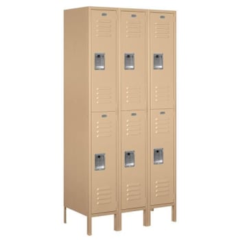 Image for Salsbury Industries® Tan-Double Tier Standard Metal Locker 6 Feetx18 Inches from HD Supply
