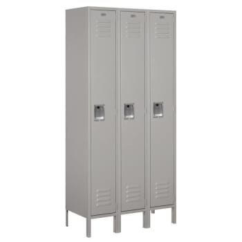 Image for Salsbury Industries® Gray- Single Tier Standard Metal Locker 6 Feet X 15 Inches from HD Supply